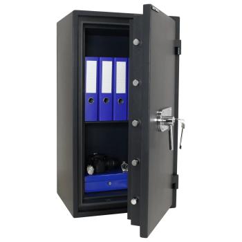 Preview: Rottner Wertschutzschrank EN1 Fire Profi 100 Doppelbartschloss anthrazit T05009